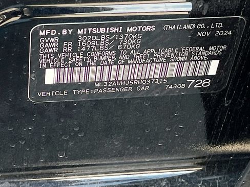 Used 2024 Mitsubishi Mirage ES FWD image 31