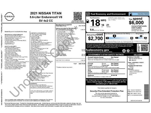 Used 2021 Nissan Titan SV w/ SV Convenience Package RWD image 2
