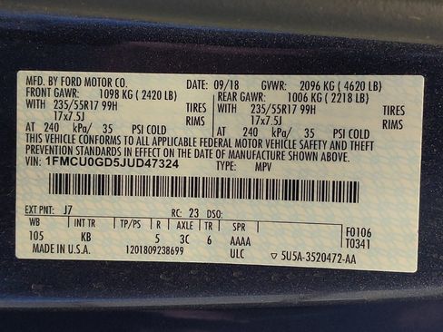 Used 2018 Ford Escape SE w/ Ford Safe & Smart Package FWD image 33