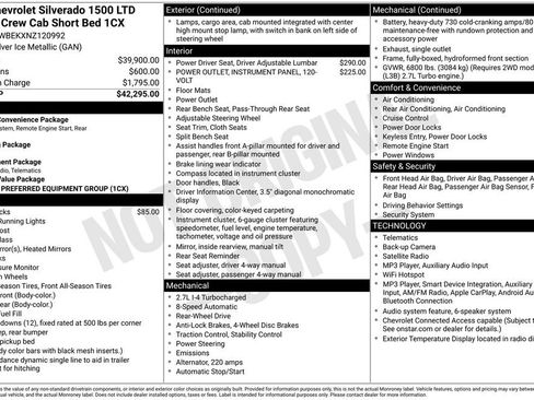 Used 2022 Chevrolet Silverado 1500 Custom RWD image 44