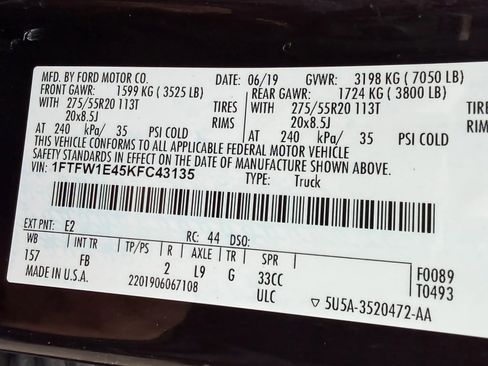 Used 2019 Ford F150 XLT w/ Equipment Group 302A Luxury AWD/4WD image 67