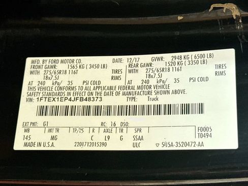 Used 2018 Ford F150 XLT w/ Equipment Group 302A Luxury image 32