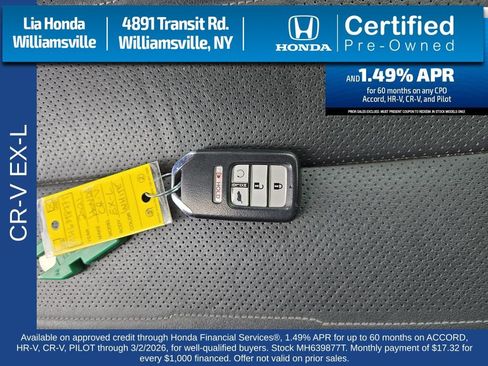 Certified 2021 Honda CR-V EX-L image 28