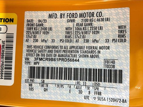 Used 2023 Ford Bronco Sport Big Bend w/ Convenience Package AWD/4WD image 19