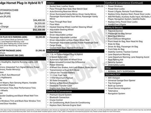 New 2024 Dodge Hornet R/T Plus w/ Tech Pack Plus w/o Parking AWD/4WD image 30