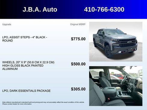 Used 2021 Chevrolet Silverado 1500 LT Trail Boss w/ LPO, Dark Essentials Package AWD/4WD image 5