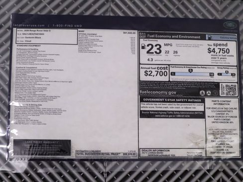 New 2026 Land Rover Range Rover Velar S image 9