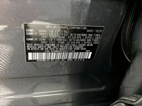 Used 2022 Subaru Ascent Touring w/ Popular Package #2A AWD/4WD image 18