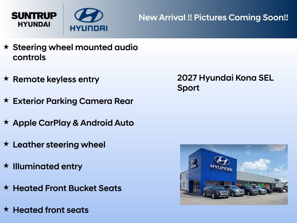 New 2027 Hyundai Kona SEL Sport AWD/4WD image 2