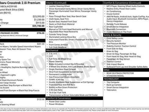 Used 2018 Subaru Crosstrek 2.0i Premium w/ Popular Package #3 image 32