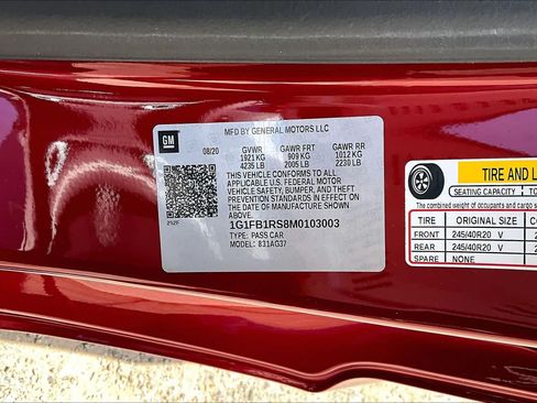 Used 2021 Chevrolet Camaro LT w/ RS Package RWD image 37