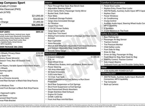 Used 2018 Jeep Compass Sport w/ Tech Group image 4