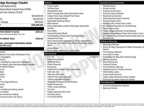Used 2011 Dodge Durango Citadel w/ Trailer Tow Group IV AWD/4WD image 30