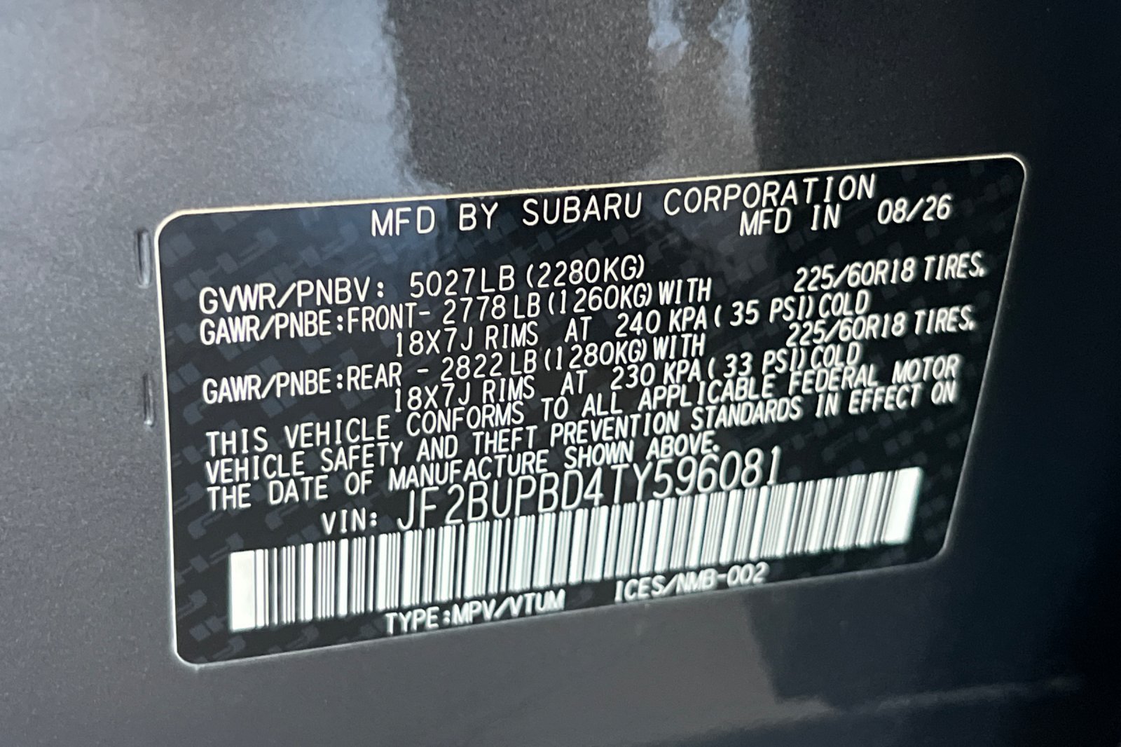 New 2026 Subaru Outback Premium AWD/4WD image 28