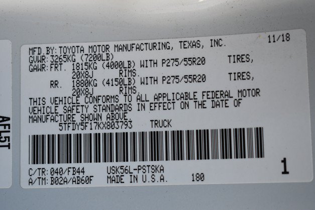 Used 2019 Toyota Tundra SR5 w/ TRD Sport Package AWD/4WD image 33