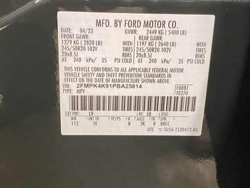 Certified 2023 Ford Edge Titanium w/ Equipment Group 301A AWD/4WD image 31