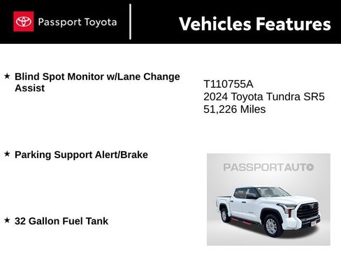 Used 2024 Toyota Tundra SR5 w/ SR5 Convenience Package AWD/4WD image 11