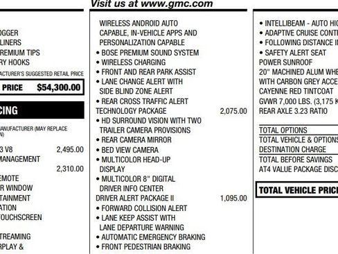 Certified 2021 GMC Sierra 1500 AT4 w/ AT4 Value Package image 2