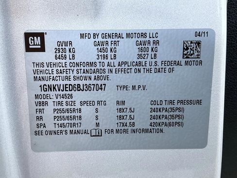 Used 2011 Chevrolet Traverse LT w/ Personal Connectivity Package image 25