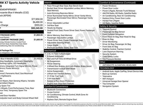 Used 2023 BMW X7 xDrive40i w/ Premium Package image 40