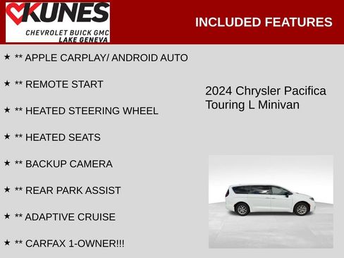 Used 2024 Chrysler Pacifica Touring-L FWD image 2