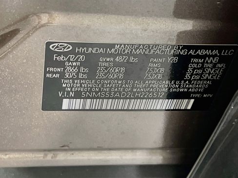 Used 2020 Hyundai Santa Fe Limited FWD image 33
