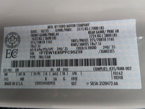 Used 2023 Ford F150 Tremor w/ Equipment Group 402A High image 59