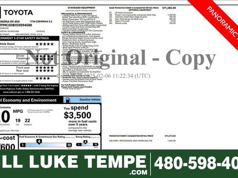 Used 2025 Toyota Tundra 1794 Edition image 1