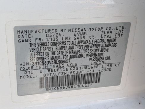 Used 2024 Nissan Versa S w/ S Plus Package FWD image 35