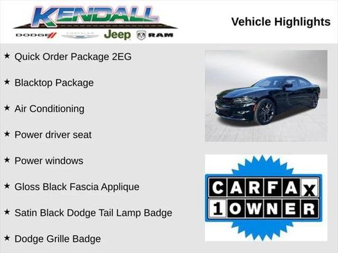 Certified 2021 Dodge Charger SXT w/ Blacktop Package RWD image 3