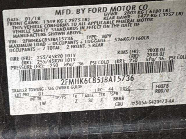 Used 2018 Ford Flex SEL w/ Equipment Group 202A AWD/4WD image 20