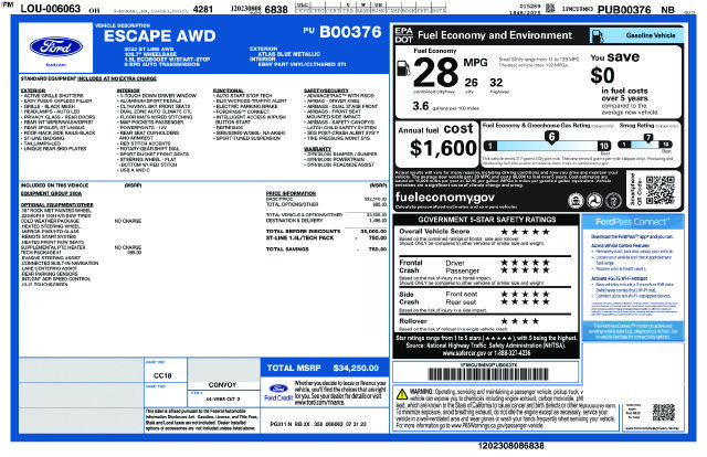 Used 2023 Ford Escape ST-Line w/ Tech Pack #1 AWD/4WD image 21