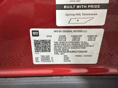 Certified 2024 Cadillac XT5 Premium Luxury w/ LPO, Floor Liner Package FWD image 36