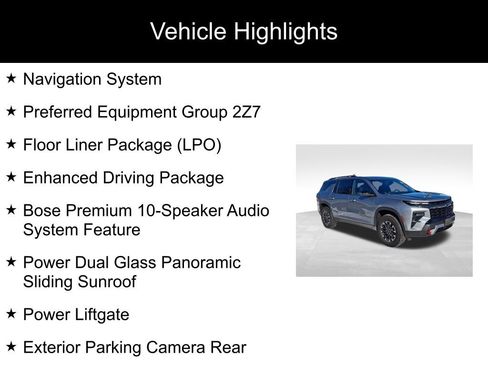 Used 2024 Chevrolet Traverse Z71 w/ Enhanced Driving Package image 2
