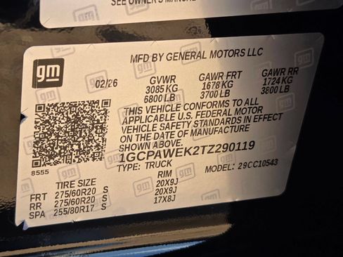 Used 2026 Chevrolet Silverado 1500 RST w/ RST Select Package RWD image 31