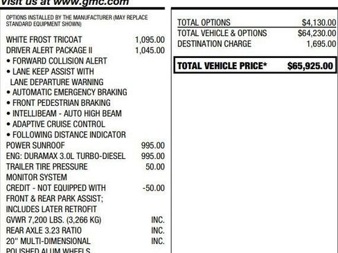 Used 2022 GMC Sierra 1500 Denali w/ Driver Alert Package II AWD/4WD image 2