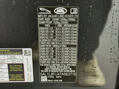 New 2026 Land Rover Range Rover Sport Dynamic SE AWD/4WD image 34