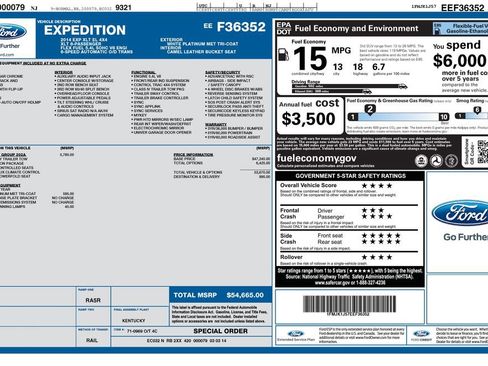 Used 2014 Ford Expedition EL XLT w/ Equipment Group 202A image 2
