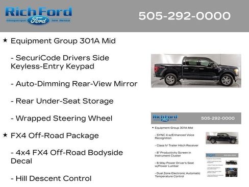 Certified 2023 Ford F150 XLT w/ Equipment Group 301A Mid AWD/4WD image 38