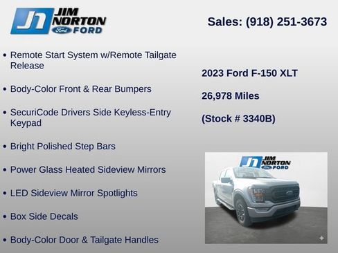 Used 2023 Ford F150 XLT w/ Equipment Group 302A High AWD/4WD image 18