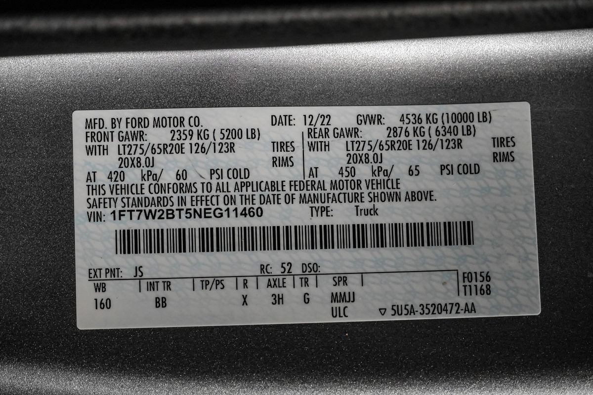 Used 2022 Ford F250 Platinum w/ FX4 Off-Road Package AWD/4WD image 61