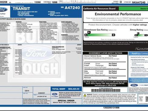 Used 2022 Ford E-Transit 148 High Roof RWD image 3