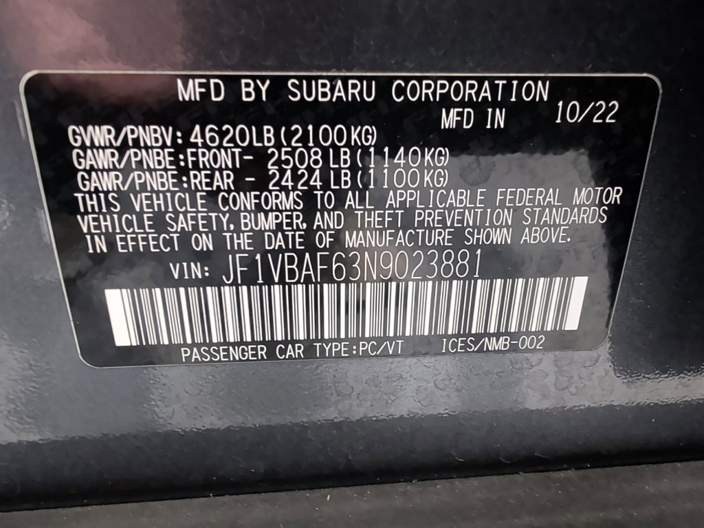 Used 2022 Subaru WRX Premium AWD/4WD image 3