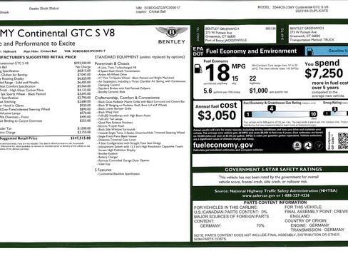 Certified 2023 Bentley Continental GT V8 image 44