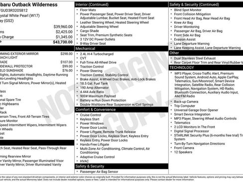 Used 2024 Subaru Outback Wilderness AWD/4WD image 3