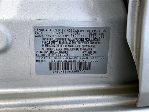 Used 2020 Nissan Versa SV image 16