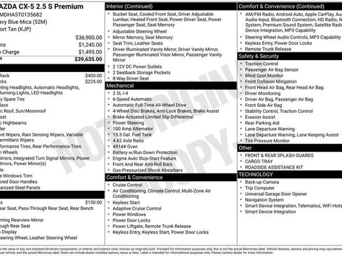 New 2026 MAZDA CX-5 2.5 S w/ Premium Package AWD/4WD image 2