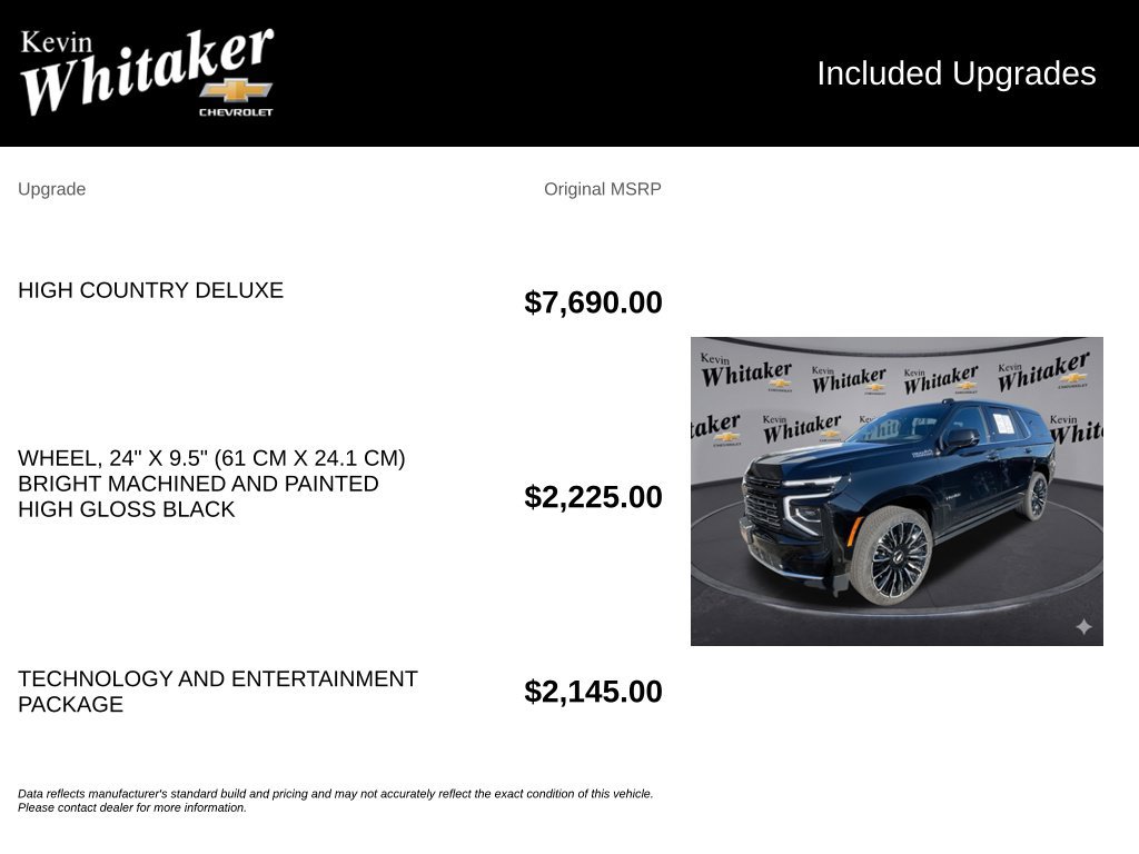Used 2026 Chevrolet Tahoe High Country AWD/4WD image 36