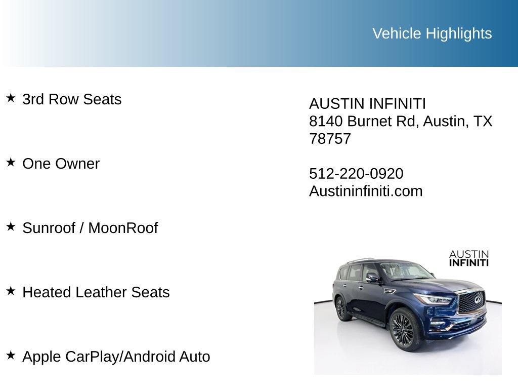 Used 2023 INFINITI QX80 Premium Select w/ Cargo Package RWD image 9