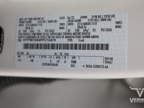 Used 2023 Ford F150 Lariat w/ Equipment Group 502A High AWD/4WD image 14